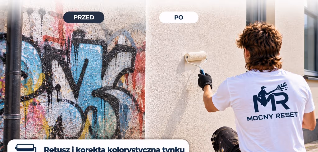 Retusz i korekta kolorystyczna tynku
