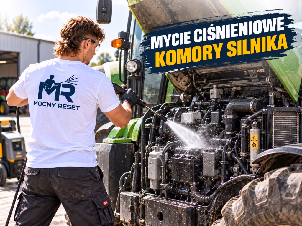 Mycie ciśnieniowe silnika, mostów i komory napędowej