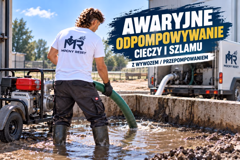 Awaryjne odpompowywanie cieczy i szlamu