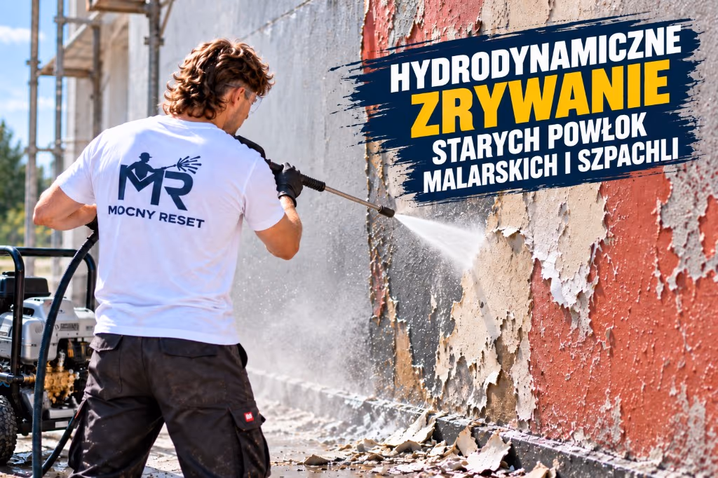 Hydrodynamiczne zrywanie starych powłok malarskich i szpachli